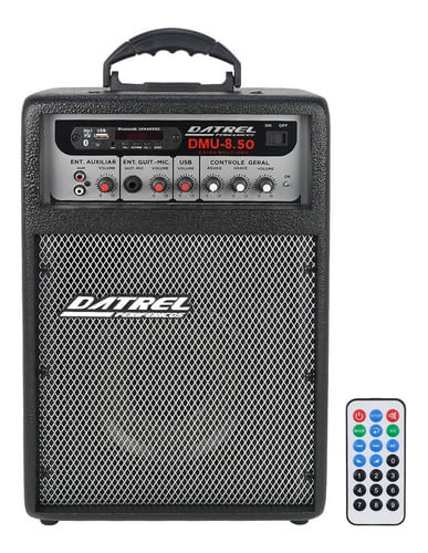 CAIXA MULTI USO 8 POLEGADAS 50W COM BLUETOOTH BIVOLT DMU 8.50 DATREL