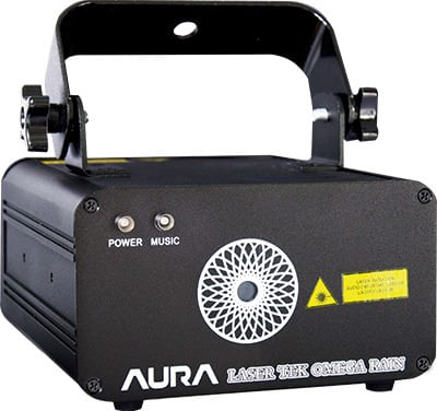 LASER VERDE E VERMELHO 140MW MULTI PONTO DMX BIVOLT OMEGA RAIN AURA TEK