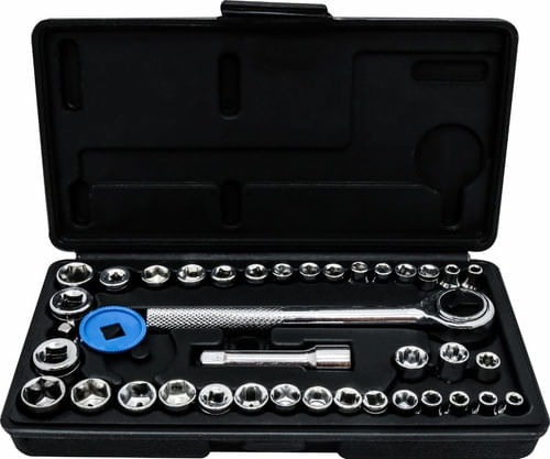 CHAVE CATRACA MINI CONJUNTO COM 40 PECAS E MALETA KLIGHT