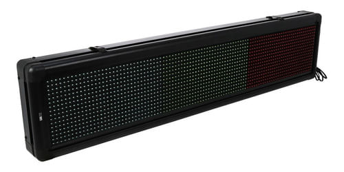 PAINEL LETREIRO DE LED RGB 1,20 X 0,20 M PROVA DGUA BIVOLT LK-G10020 LUA TEK