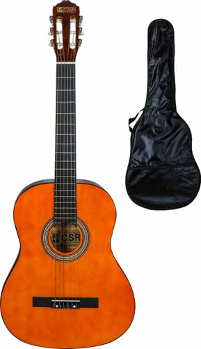 VIOLAO 6 CORDAS NYLON NATURAL ACUSTICO COM CAPA 851T CSR