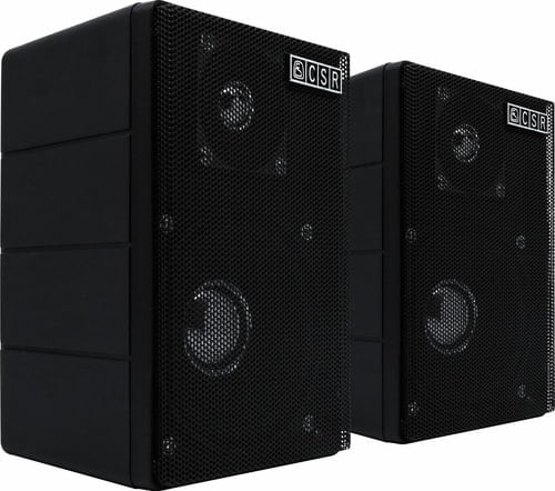 KIT 2 CAIXA DE SOM AMBIENTE 40W PASSIVA PRETA CSR 75M CSR