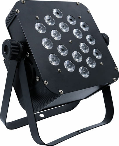 REFLETOR LED PAR 64 18 LEDS 10W RGBW SLIM METALICO  MONSTER LIGHT