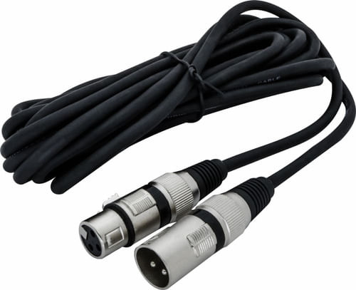 CABO DE MICROFONE XLR X XLR 5 METROS LASER DJ