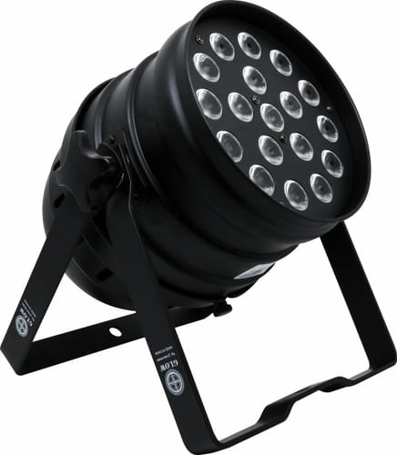 REFLETOR LED PAR 64 18 LEDS 10W RGB OPT BIVOLT PAR RGB 18 BI GLOW
