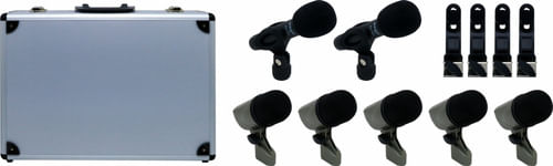 KIT MICROFONE  BATERIA COM 7 MICROFONES E CASE SXDS7 CSR