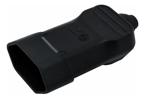 PINO CONECTOR FEMEA PARA EXTENSAO 10A 2P + T ROBUSTO PRETO 18320 MARGIRIUS