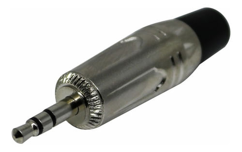 CONECTOR PLUG P2 MACHO STEREO PROFISSIONAL AH155-A AHLIGHTS
