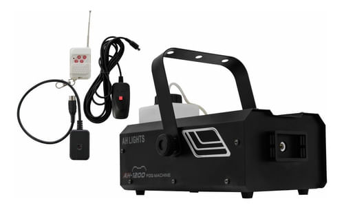MAQUINA DE FUMAÇA 1200W 220V COM CONTROLE REMOTO AH1200 AHLIGHTS