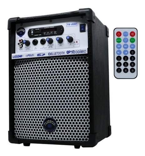 CAIXA MULTI USO 6 POLEGADAS 80W COM BLUETOOTH BIVOLT TB 200 TURBOX