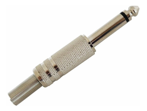 PLUG P10 MONO NIQUELADO COM MOLA 131 TBLACK