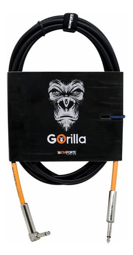 CABO DE INSTRUMENTO P10 MONO X P10 MONO CACHIMBO NIQUELADO 4,57M GORILLA GO15LNI TECNIFORTE