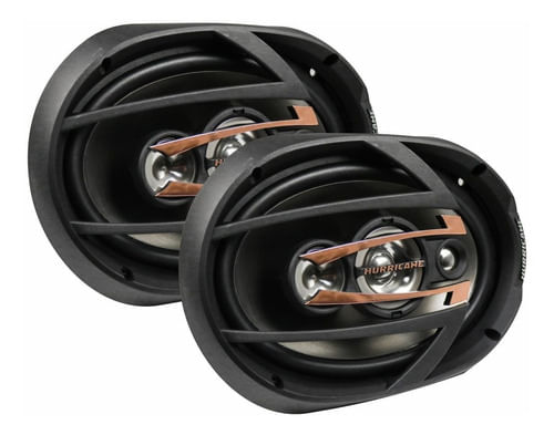 KIT 2 ALTO FALANTE 6X9 QUADRIAXIAL 300W 4 OHMS QR69 HURRICANE