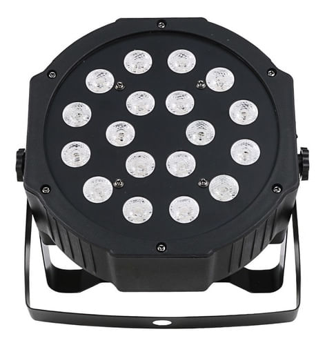 REFLETOR DE LED 18 LEDS 3W RGB TRILED LK-188 LUA TEK
