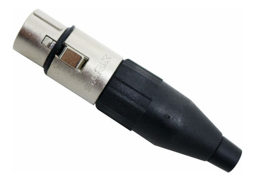 CONECTOR XLR CANON FEMEA NIQUELADO SA2X
