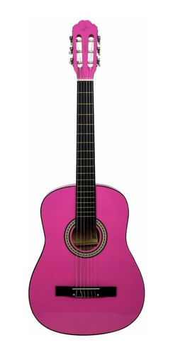 VIOLAO 6 CORDAS NYLON ACUSTICO ROSA VCA105N PK VOGGA