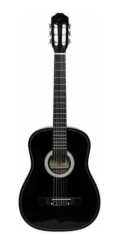 VIOLAO 6 CORDAS NYLON ACUSTICO PRETO VCA104N BK VOGGA