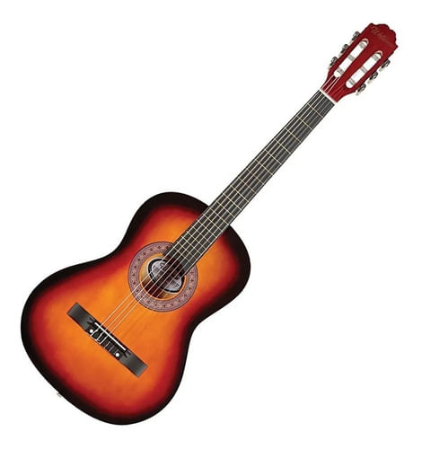 VIOLAO 6 CORDAS NYLON ACUSTICO SUNBURST EDGE EG-1 SB WALDMAN