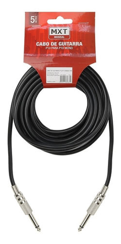 CABO INSTRUMENTO MONO P10 MACHO X P10 MACHO 5 METROS 8162 MXT