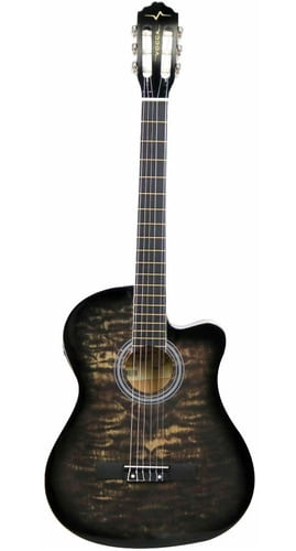 VIOLAO 6 CORDAS NYLON ACUSTICO CUTAWAY GRAY VCA228NC GY VOGGA