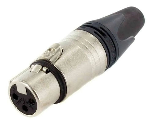 CONECTOR XLR CANON FEMEA 3 PINOS NC3FXX NEUTRIK