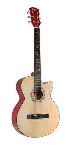 VIOLAO 6 CORDAS ACO ACUSTICO CUTAWAY NATURAL KA7 NT KLASS