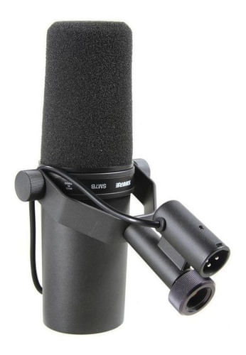 MICROFONE COM FIO DINAMICO CARDIOIDE PROFISSIONAL VOCAL SM7B SHURE