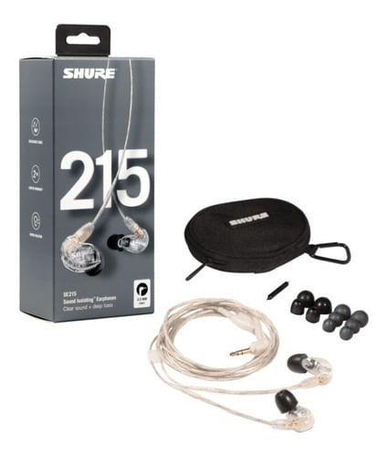 FONE DE OUVIDO IN-EAR PROFISSIONAL SE215-CL SHURE