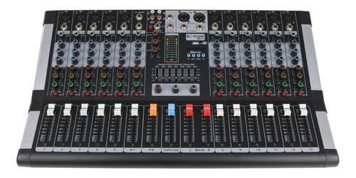 MESA DE SOM 12 CANAIS BLUETOOH MI120 BIVOLT K-AUDIO