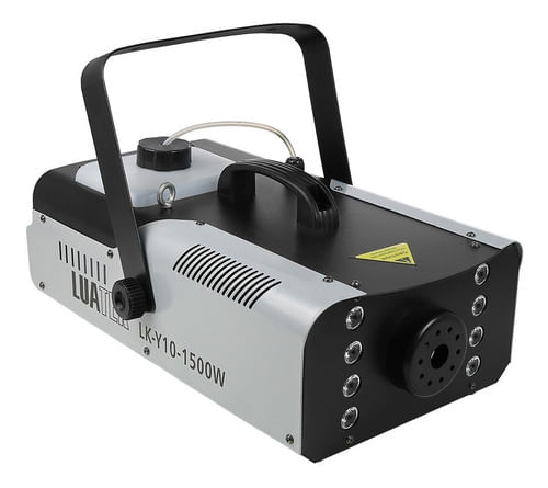 MAQUINA DE FUMAÇA 1500W 220V COM LED RGBW CONTROLE SEM FIO Y10 LUA TEK