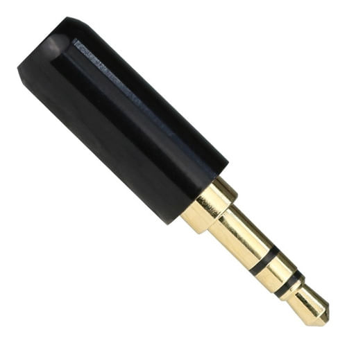 CONECTOR PLUG P2 MACHO STEREO PRO GOLD 13331 TBLACK