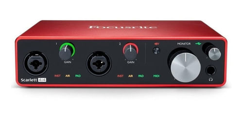 INTERFACE DE AUDIO USB 4 CANAIS SCARLETT 4I4 FOCUSRITE