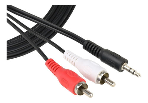 CABO P2 STEREO X 2 RCA PLUS 1,5M 11365 TBLACK