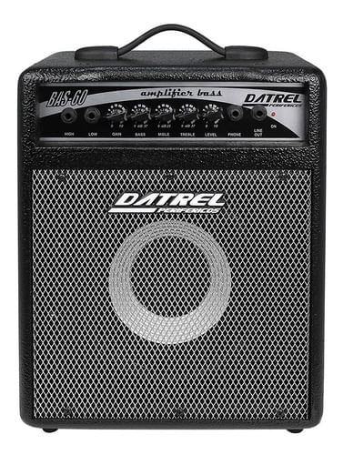 CUBO AMPLIFICADO PARA BAIXO KICK BACK 8 POLEGADAS 60W CONE PAPEL BAS60 DATREL