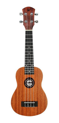 UKULELE SOPRANO ACUSTICO NYLON NATURAL 21 TRIBES SAPELE LAMINADO 11021 WINNER
