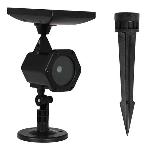 LASER DE JARDIM VERDE E VERMELHO 2,5W TIPO CHUVA IP65 ENERGIA SOLAR STARLUX
