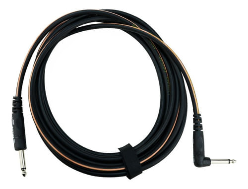 CABO DE INSTRUMENTO MONO P10 MACHO X P10 MACHO CACHIMBO 4,57M LARANJA TARJADO IF15LLA-TR IRON FLEX S