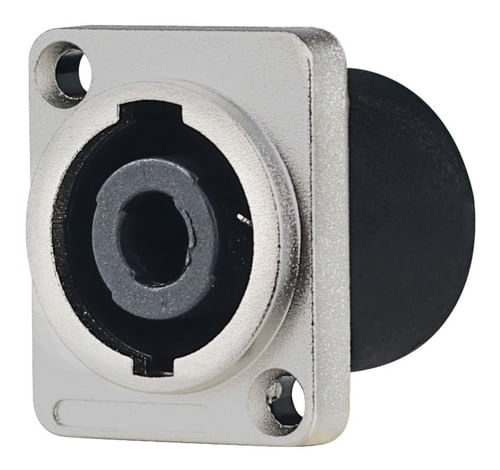 CONECTOR SPEAKON FEMEA 4V QUADRADO PAINEL METALICO 101846 STAR CABLE