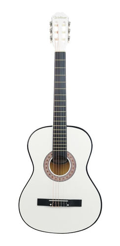 VIOLAO 6 CORDAS NYLON ACUSTICO BRANCO POPSTAR PP-1 WH WALDMAN