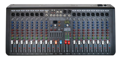 MESA DE SOM 16 CANAIS BLUETOOTH MP1610 BIVOLT K-AUDIO