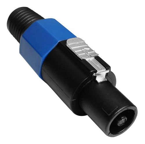 CONECTOR SPEAKON MACHO 4 VIAS AZUL LU-71357 LUMINOS