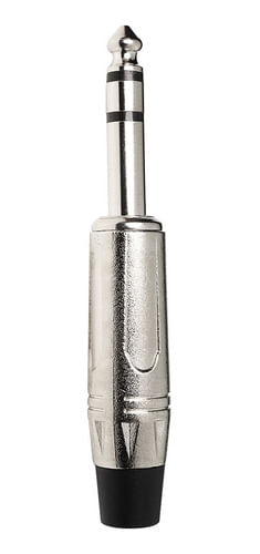 CONECTOR PLUG P10 MACHO ESTEREO NIQUELADO LU-71062S LUMINOS