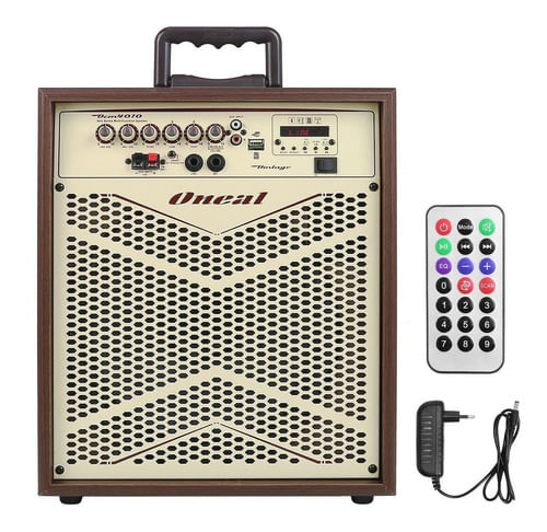 CAIXA MULTI USO 10 POLEGADAS 120W COM BLUETOOTH BIVOLT VINTAGE OCM 4010 ONEAL