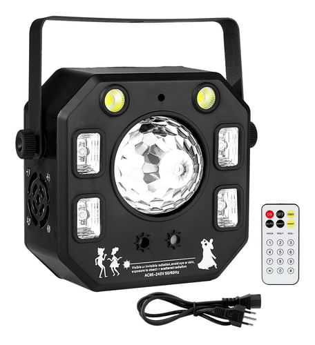 EFEITO DE LED  5 EM 1  RGBW + UV DMX BIVOLT LED FOUR FX LUMINOS