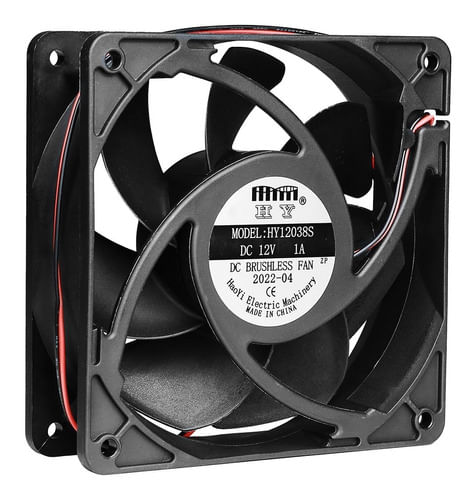 COOLER VENTILADOR 120 X120 MM 12V LUMINOS