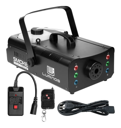 MAQUINA DE FUMAÇA 2000W 220V COM LED RGB CONTROLE SEM FIO SMOKE 2000 LED LUMINOS