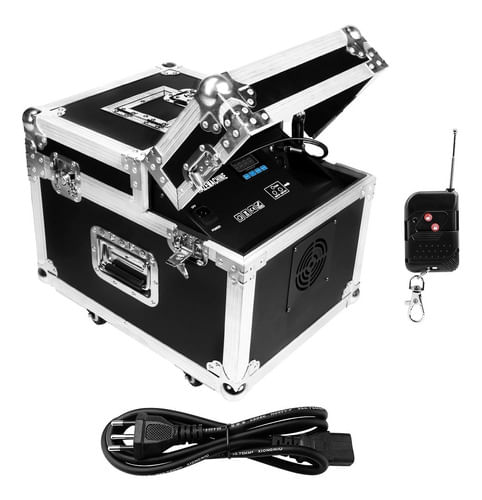 MAQUINA DE FUMAÇA HAZE OLEO 600W 220V COM CASE  DMX HAZE 600 LUMINOS