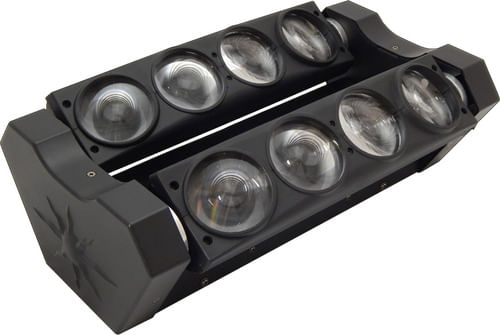 RIBALTA TILT BEAM SPIDER 8 LEDS 10W BRANCO DMX LED216A MD