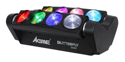 RIBALTA TILT BEAM SPIDER 8 LEDS 8W RGBW BIVOLT BUTTERFLY  LED FB8 FC ACME