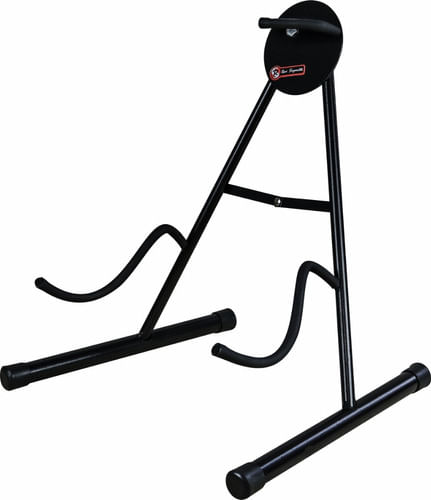 SUPORTE PARA GUITARRA E BAIXO DE PISO COM BORRACHA PRETO SLIM SGSFD RICCI